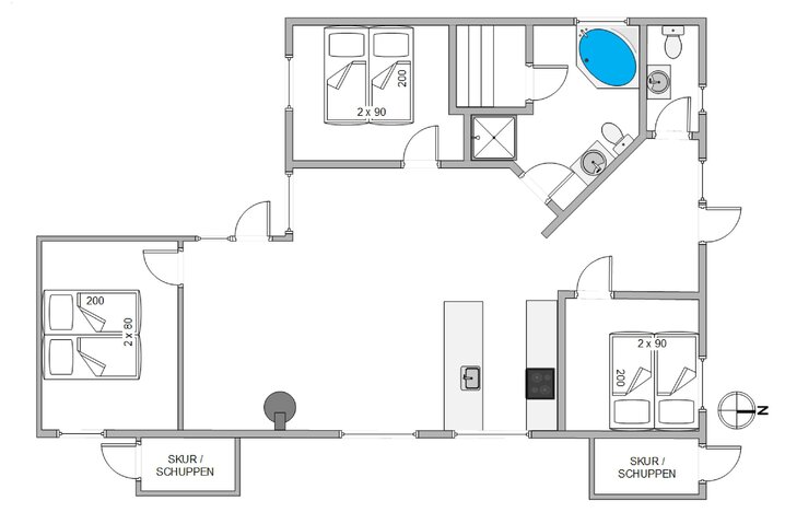 Ferienhaus E4029 in Karen Brands Vej 151 B, Årgab - Bild #13