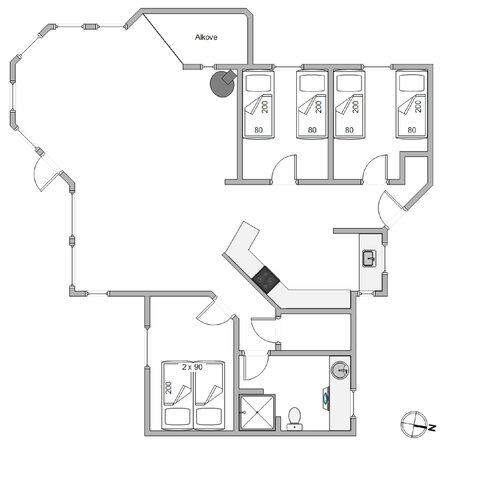 Ferienhaus E4150 in Tingodden 266, Årgab - Bild #13
