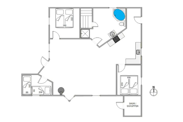 Ferienhaus E4165 in Mettes Bjerg 10, Årgab - Bild #13