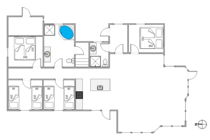 Ferienhaus E4287 in Mettes Bjerg 28, Årgab - Bild #5