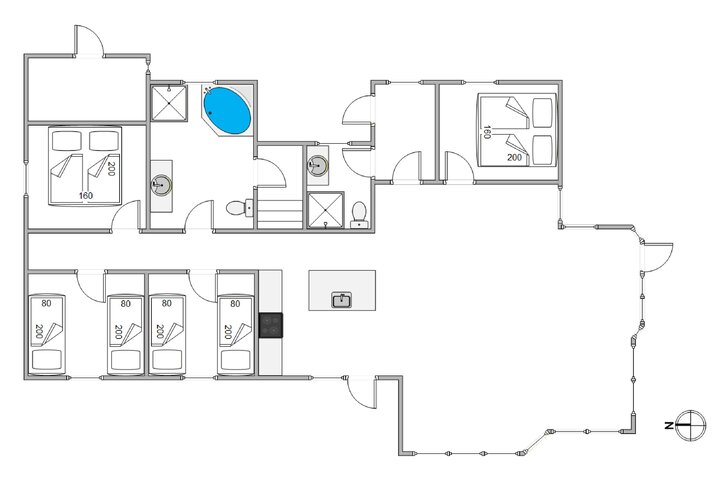 Ferienhaus E4287 in Mettes Bjerg 28, Årgab - Bild #5