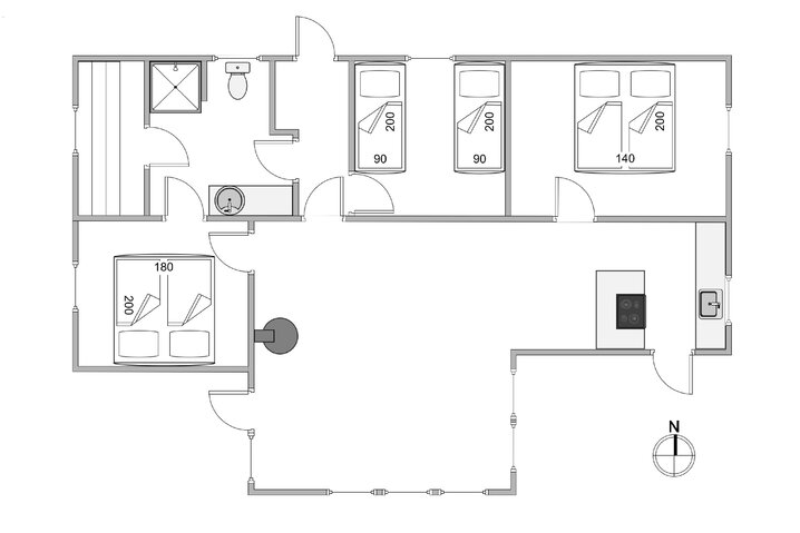 Ferienhaus E4470 in Granvej 17, Årgab - Bild #13