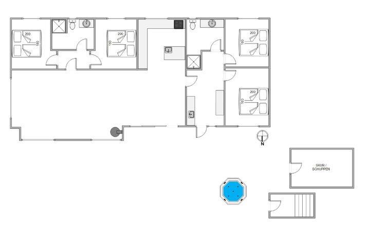 Ferienhaus E4514 in Gyvelvej 10, Årgab - Bild #12