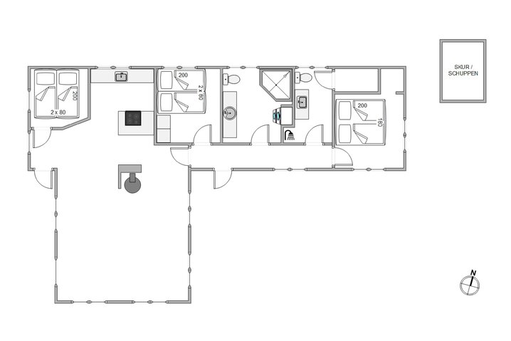 Ferienhaus E4579 in Strandkrogvejen 32, Årgab - Bild #5