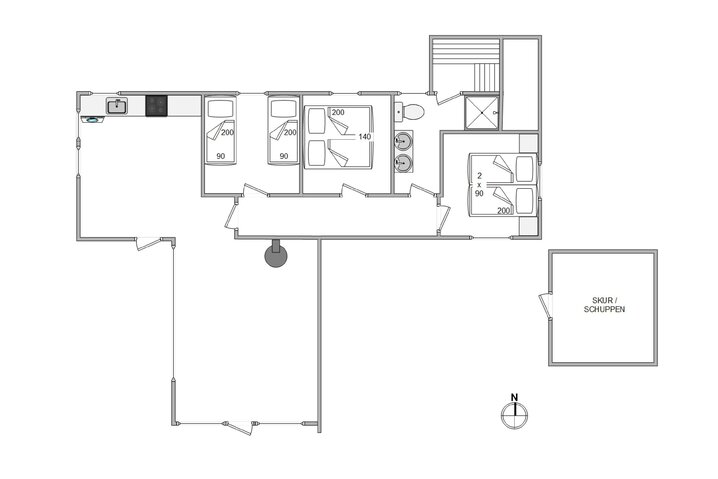 Ferienhaus E4690 in Mettes Bjerg 4, Årgab - Bild #13