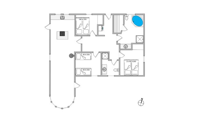 Ferienhaus H0075 in Vestklitvej 49, Klegod - Bild #13