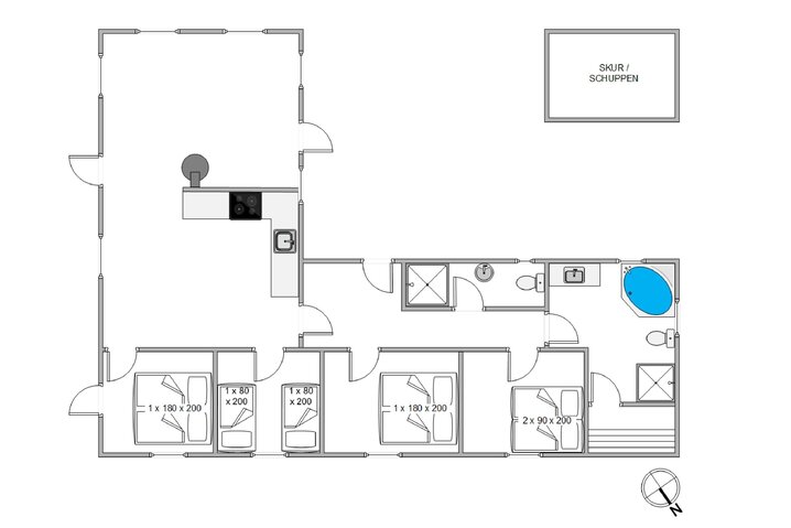 Sommerhus H5003 på Nordsø Ferievej 13, Klegod - Billede #13