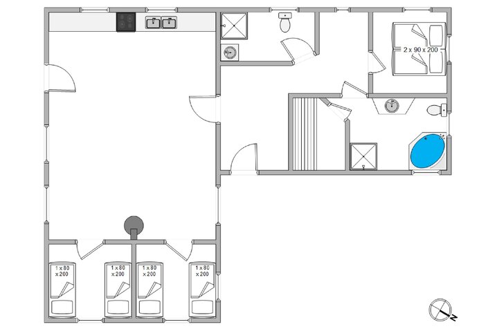 Ferienhaus H5050 in Nordsø Ferievej 1C, Klegod - Bild #13