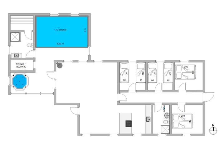 Ferienhaus H5051 in Fladsbjergvej 234F, Klegod - Bild #5