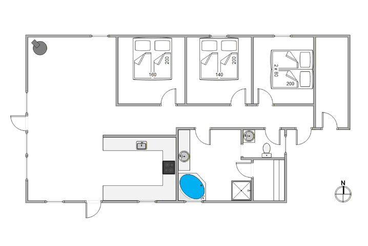 Ferienhaus H5064 in Milevej 26, Klegod - Bild #5