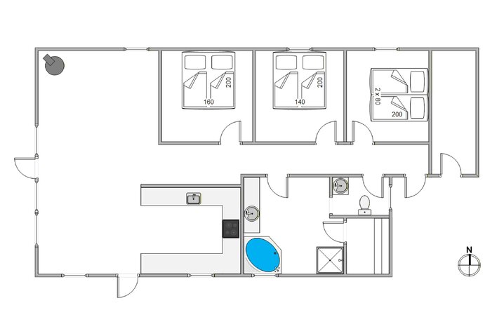 Ferienhaus H5064 in Milevej 26, Klegod - Bild #5