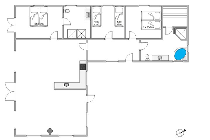 Ferienhaus H5128 in Nordsø Ferievej 23, Klegod - Bild #13