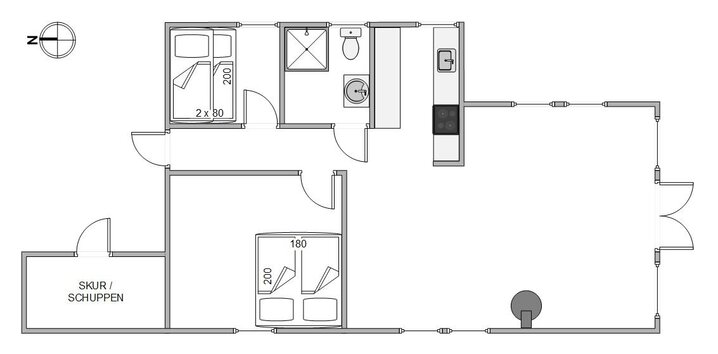 Ferienhaus H5526 in Klitsvinget 8, Klegod - Bild #13