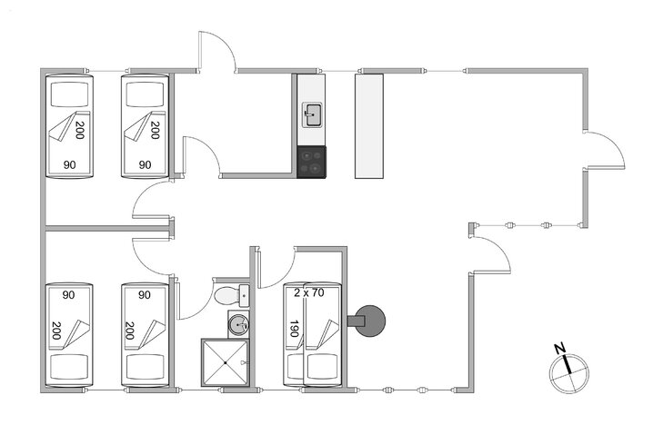 Ferienhaus H5539 in Havklitvej 38, Klegod - Bild #13