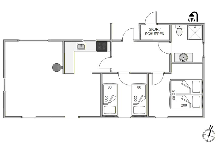 Ferienhaus H5569 in Milevej 45, Klegod - Bild #13