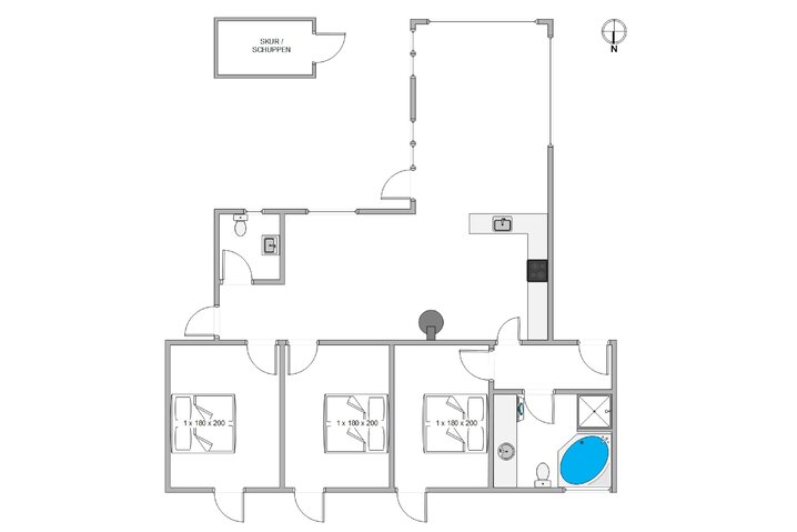 Ferienhaus H5635 in Milevej 8, Klegod - Bild #13