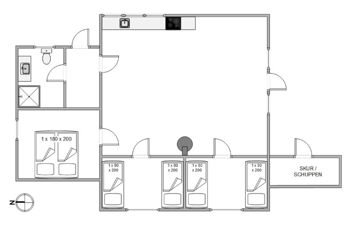 Ferienhaus H5806 in Havklitvej 27, Klegod - Bild #13