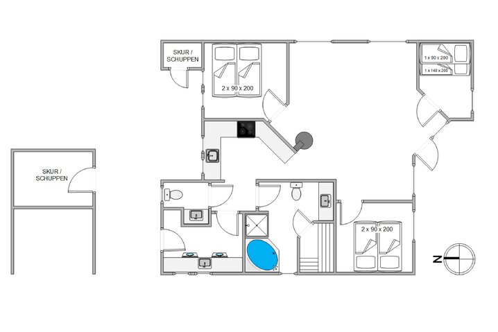 Ferienhaus H5850 in Klitsvinget 40, Klegod - Bild #13