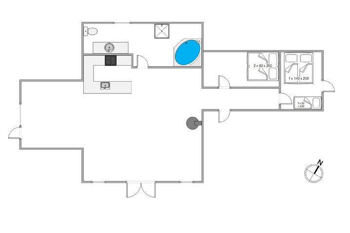 Ferienhaus H5889 in Havklitvej 46, Klegod - Bild #13