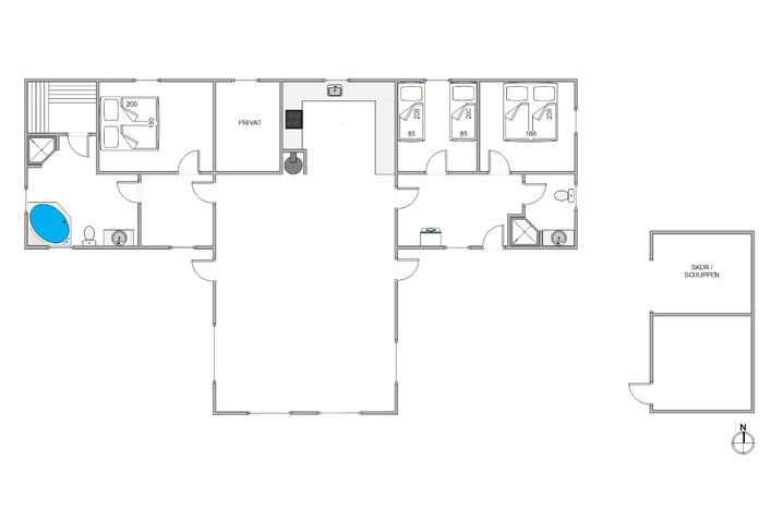 Ferienhaus J0143 in Vibedalen 8, Houvig - Bild #13