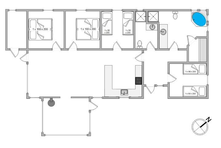 Ferienhaus J0233 in Krogen 9, Houvig - Bild #13