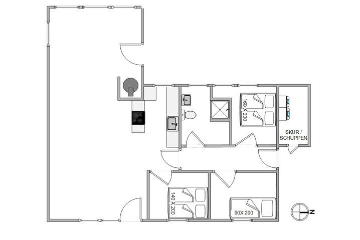 Ferienhaus J0255 in Sortebærdalen 5, Houvig - Bild #13