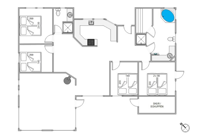 Ferienhaus J6097 in Mågedalen 42, Houvig - Bild #13