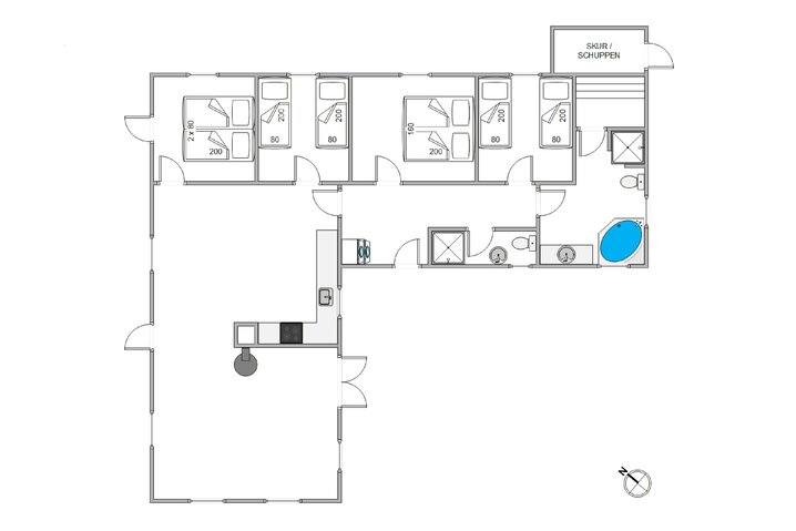 Ferienhaus J6119 in Krogen 45, Houvig - Bild #13