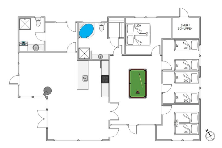 Ferienhaus J6272 in Klitdalen 35, Houvig - Bild #13
