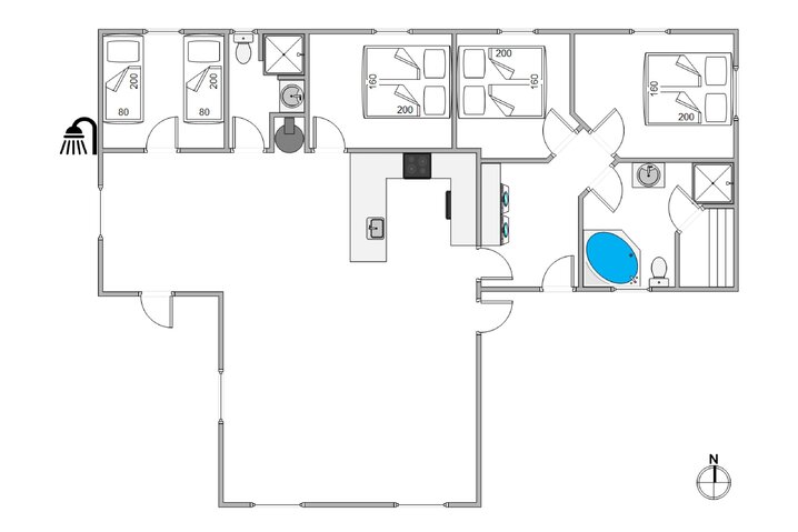 Ferienhaus J6405 in Krogen 27, Houvig - Bild #13