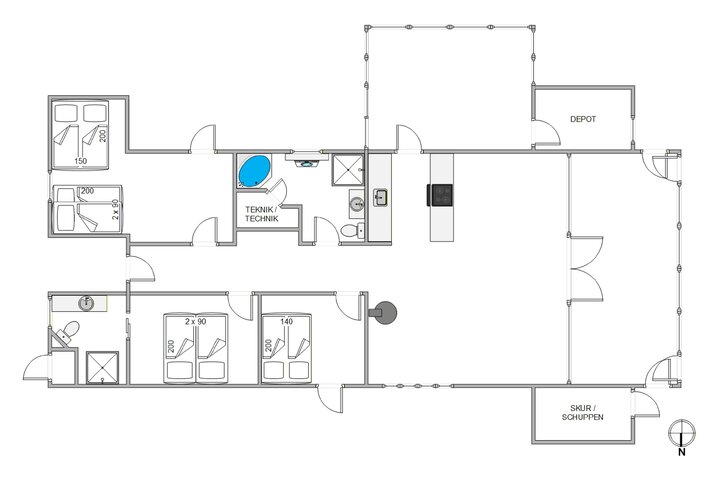 Ferienhaus J6425 in Mågedalen 30, Houvig - Bild #13