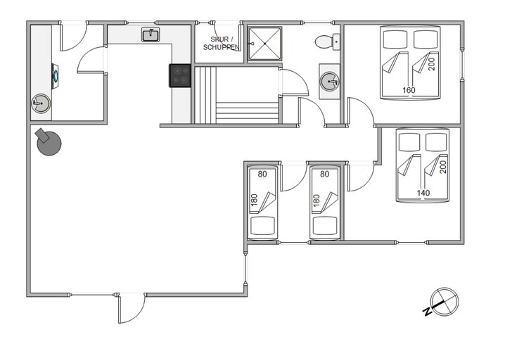 Ferienhaus J6453 in Lærkedalen 32, Houvig - Bild #13