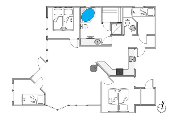 Ferienhaus J6545 in Klægdalen 5, Houvig - Bild #13
