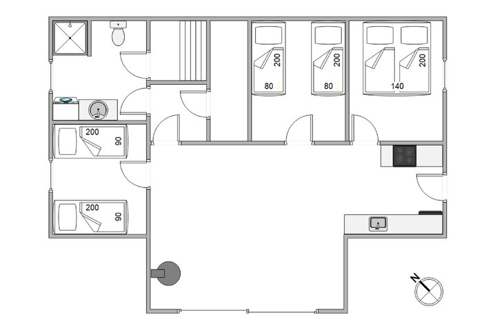 Ferienhaus J6763 in Klægdalen 52, Houvig - Bild #13