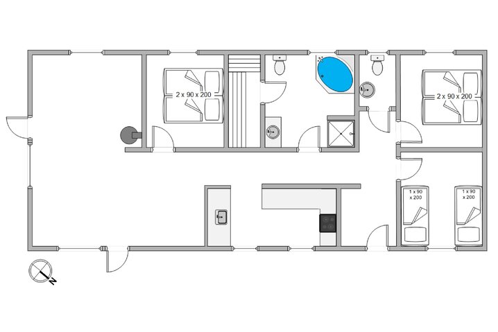 Ferienhaus J6770 in Krylen 18, Houvig - Bild #13