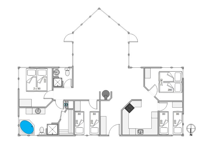 Ferienhaus J6798 in Sneppedalen 23, Houvig - Bild #13