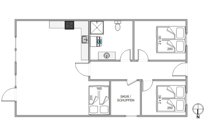 Ferienhaus J6799 in Houvig Klitvej 8B, Houvig - Bild #13