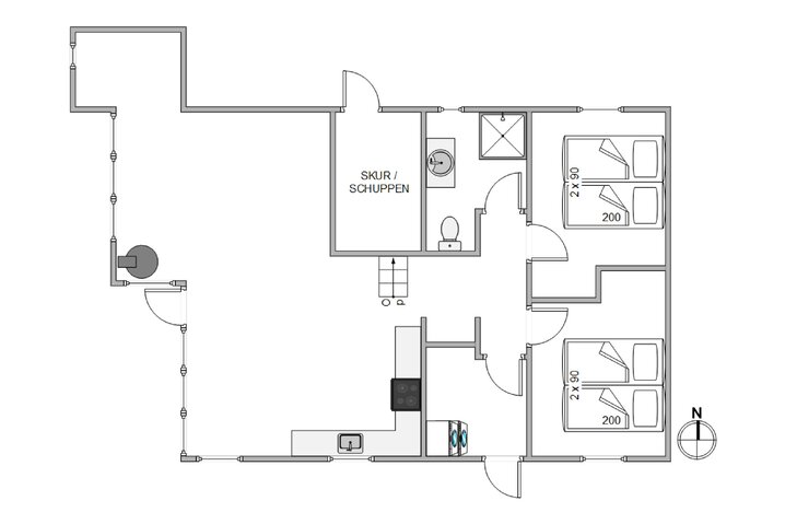 Ferienhaus J6877 in Skovdalen 3A, Houvig - Bild #13