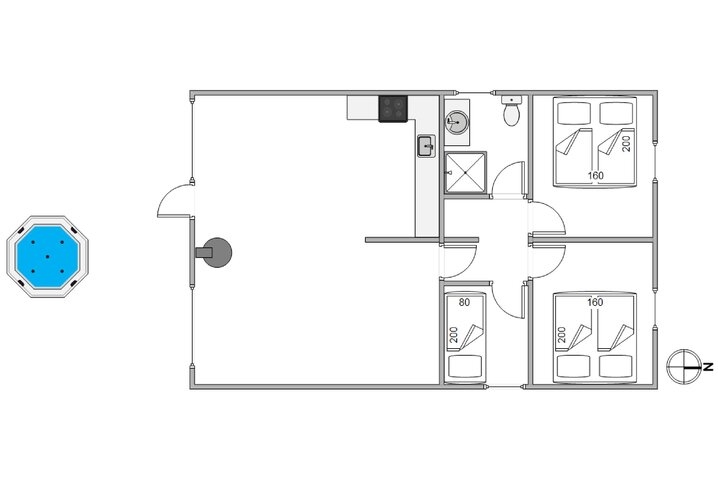 Ferienhaus J6974 in Sortebærdalen 55, Houvig - Bild #5