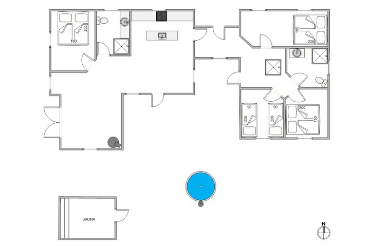 Sommerhus JJ1019 på Sortebærdalen 25, Houvig - Billede #5