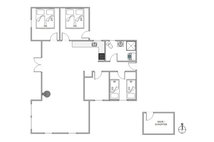 Sommerhus JJ1039 på Lærkedalen 24, Houvig - Billede #5