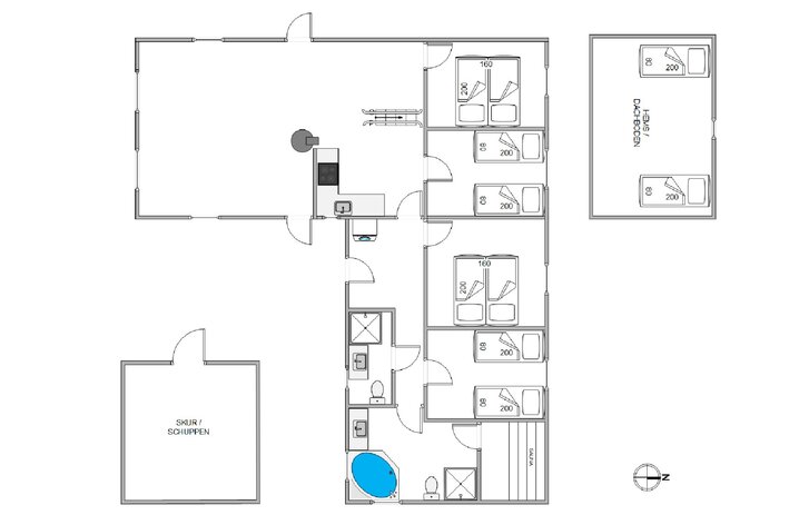 Sommerhus JW1326 på Mågedalen 47, Houvig - Billede #13