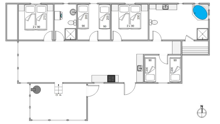 Sommerhus JW1333 på Mågedalen 31, Houvig - Billede #13