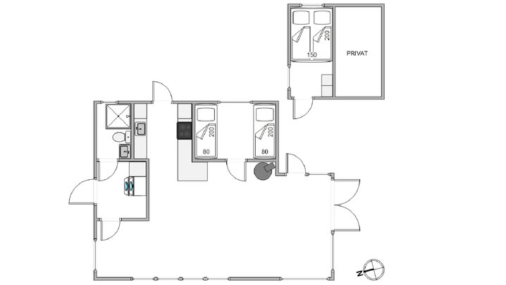 Sommerhus JW1345 på Ternedalen 31, Houvig - Billede #13