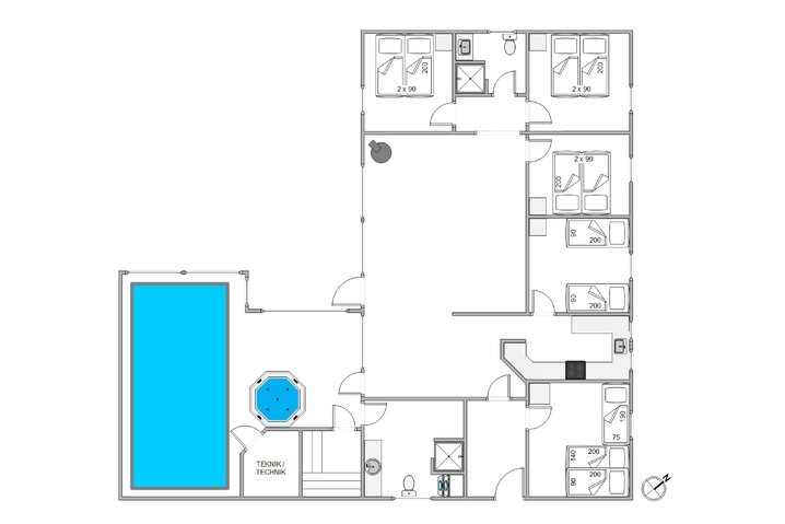 Ferienhaus K6091 in Hybenvej 8, Lodbjerg Hede - Bild #13