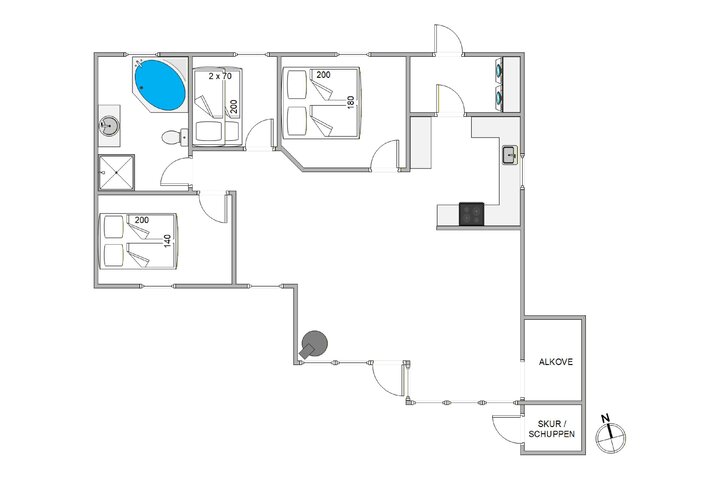 Sommerhus K6327 på Skovsangervej 7, Lodbjerg Hede - Billede #5