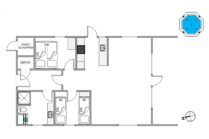 Sommerhus K6459 på Risbjergvej 25, Lodbjerg Hede - Billede #13