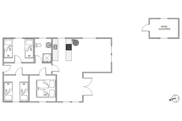 Ferienhaus K6848 in Rørsangervej 17, Lodbjerg Hede - Bild #13