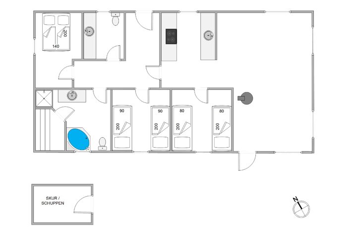 Ferienhaus K6925 in Hybenvej 6, Lodbjerg Hede - Bild #13