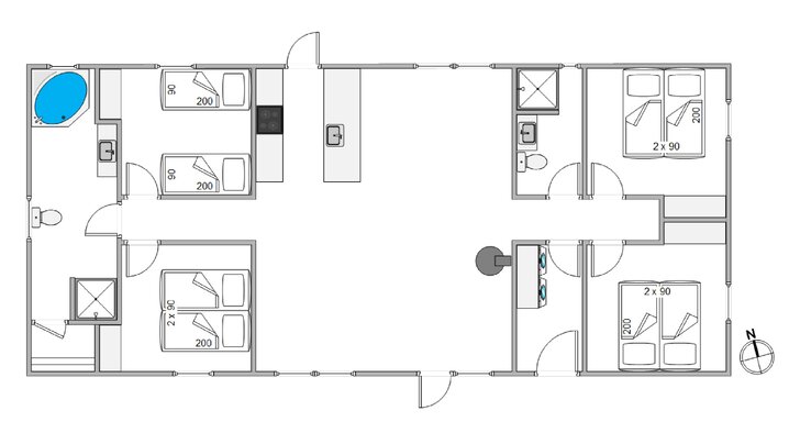 Ferienhaus KK1323 in Klitrosevej 5, Lodbjerg Hede - Bild #13